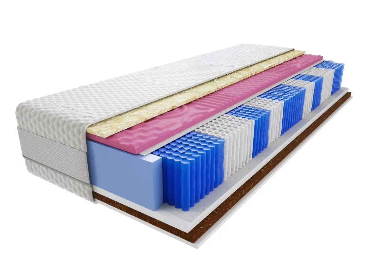Materac Raja Molet Multipocket 70x125 cm Średnio / twardy profilowany kokos