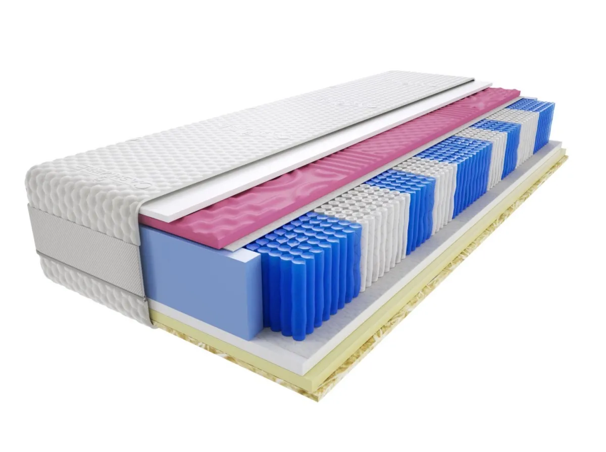 Materac Divali Molet Multipocket 75x230 cm Średnio twardy Visco Memory Profilowany