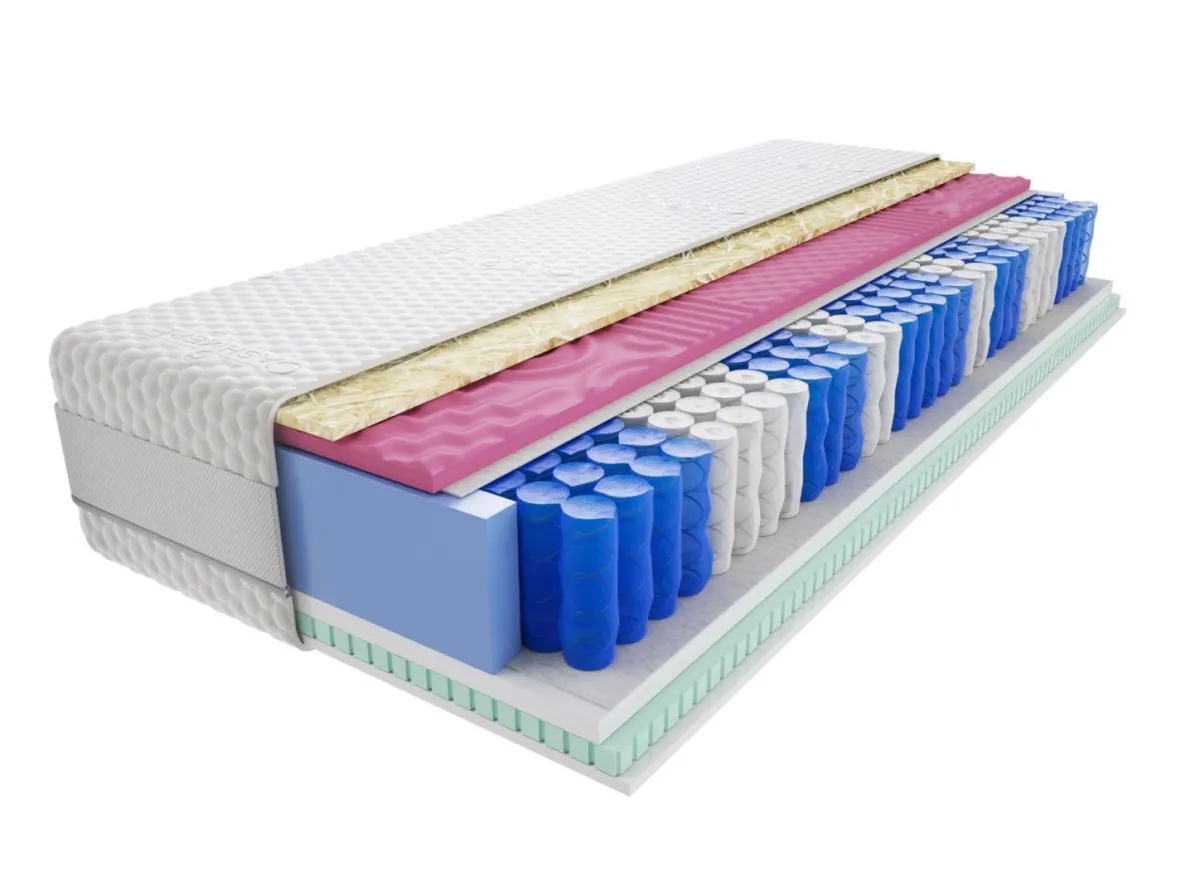 Materac Sari Molet 105x160 cm Średnio twardy Lateksowy Profilowany