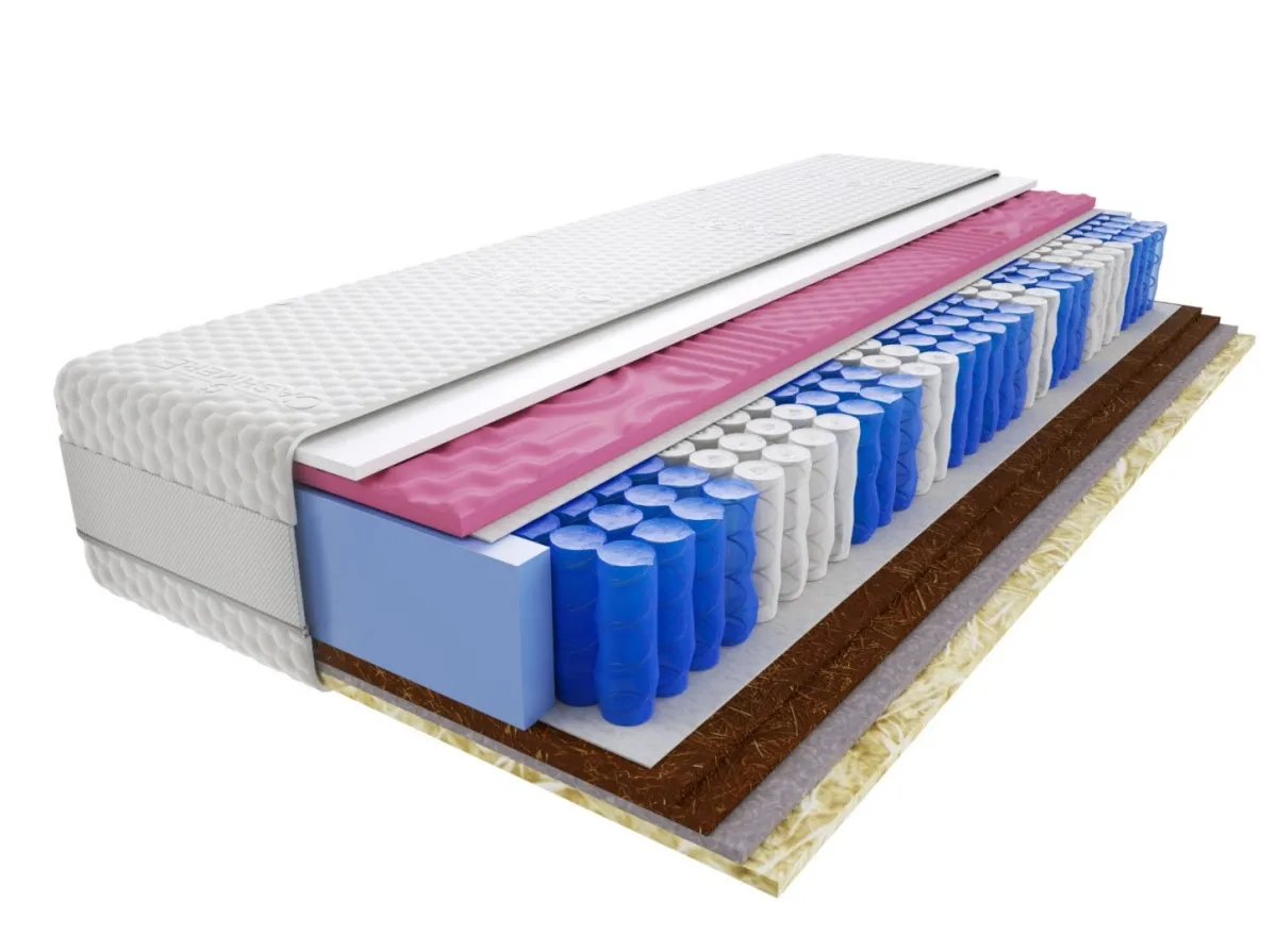 Materac Szejk Molet Mini 90x130 cm Średnio / Bardzo twardy Końskie Włosie 2x Kokos Profilowany