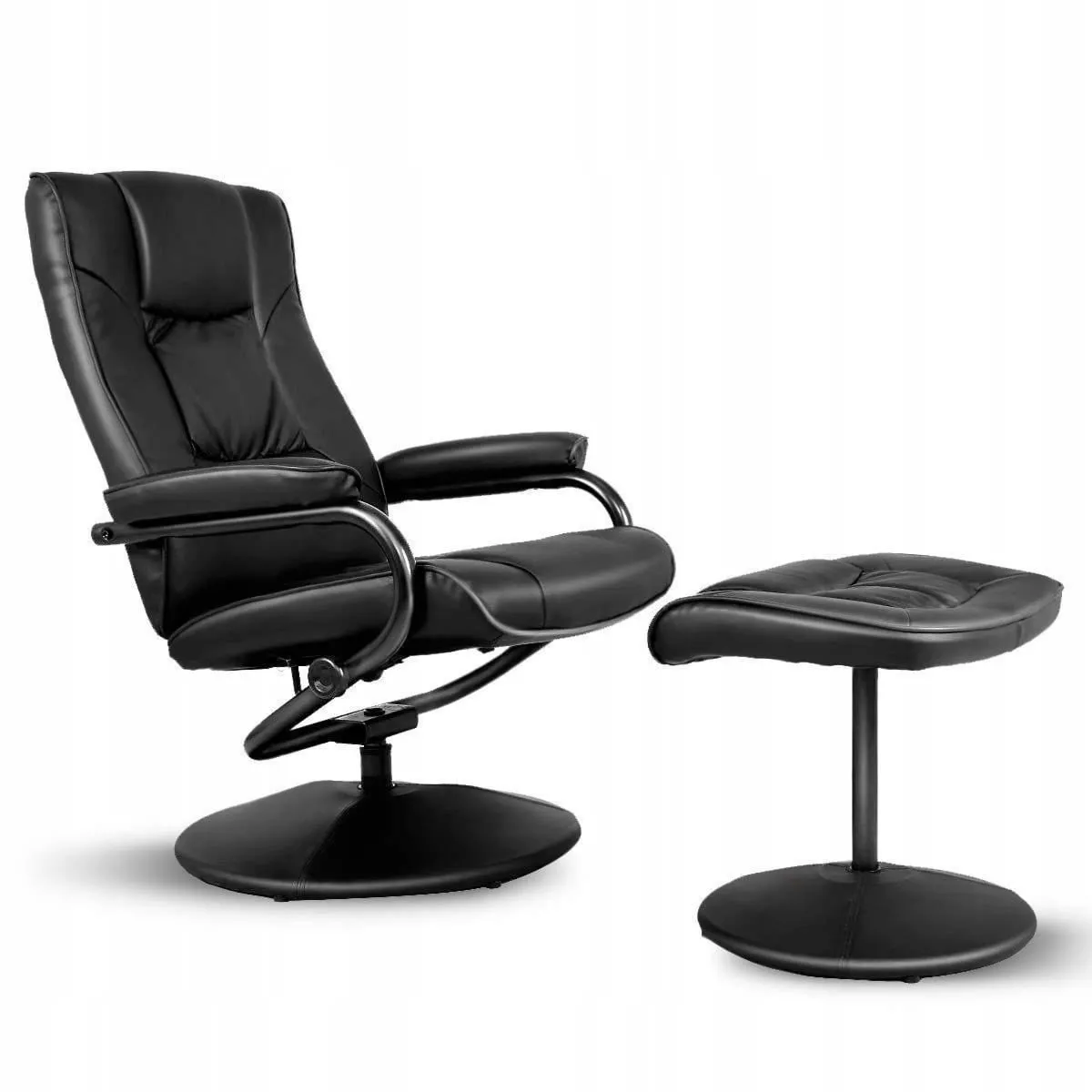 Fotel obrotowy z podnóżkiem