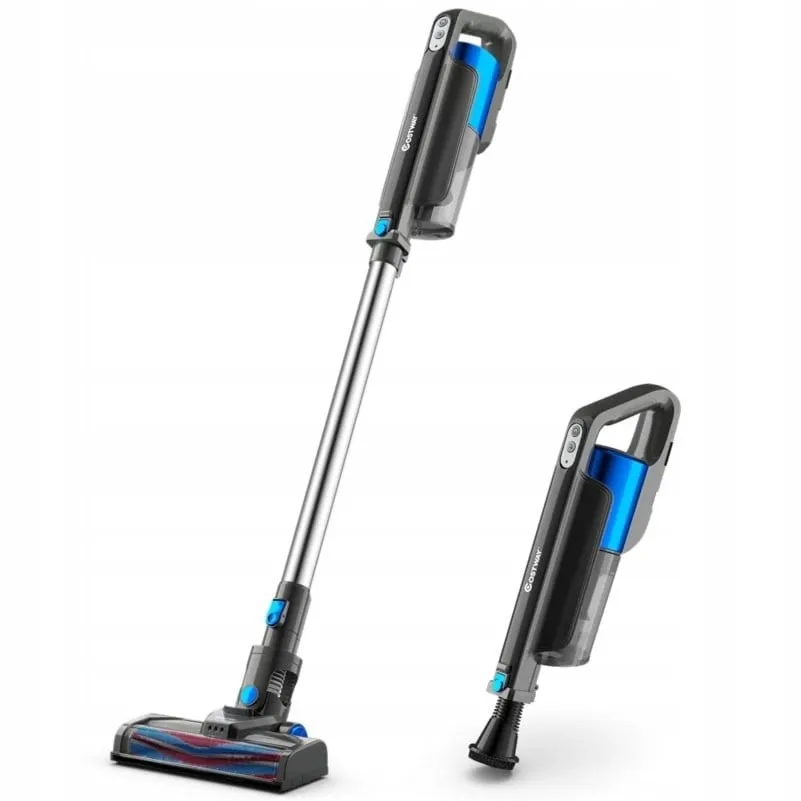 Odkurzacz bezprzewodowy bezworkowy z filtrem hepa 6w1 - niebieski