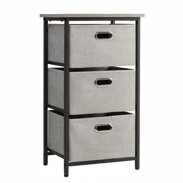 Szafka nocna komoda z 3 koszami