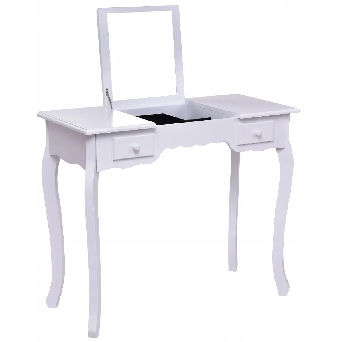 Toaletka kosmetyczna z lustrem taboret stołek