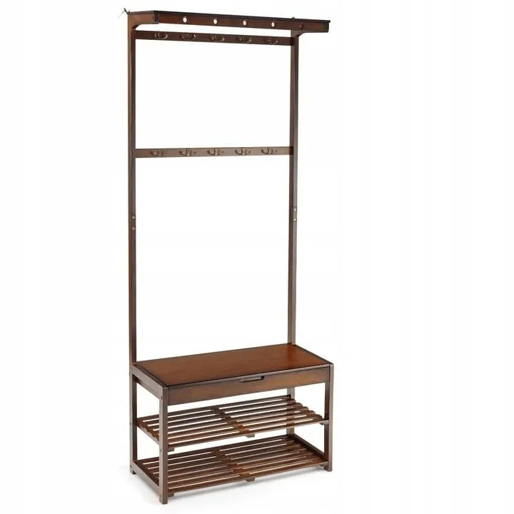 Wieszak stojak na ubrania szafka na buty 2w1