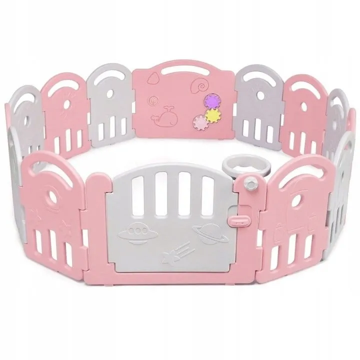 Modułowe ogrodzenie dla dzieci z bramką bezpieczeństwa