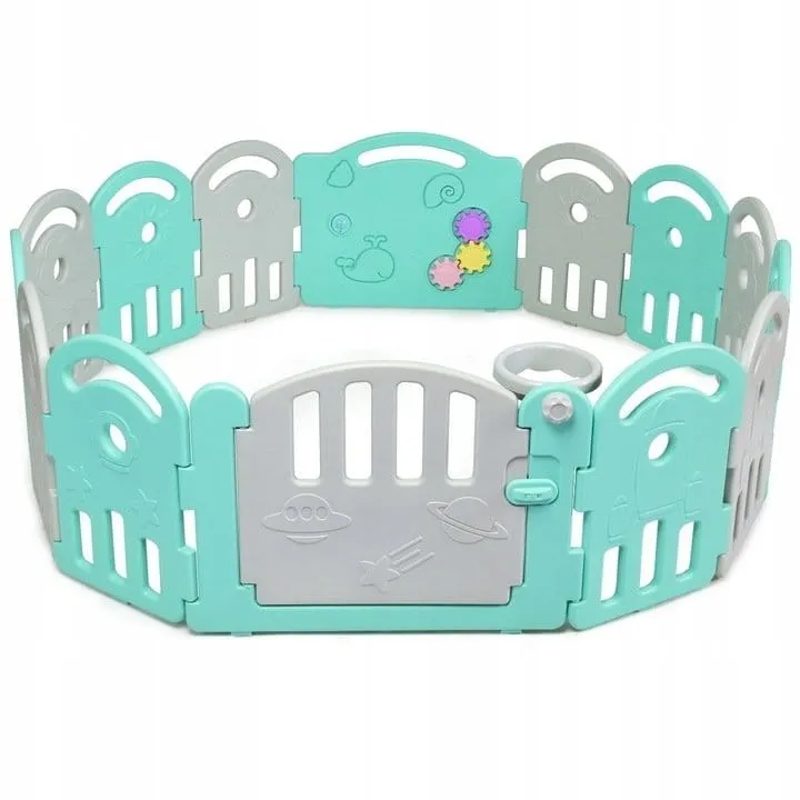 Modułowe ogrodzenie dla dzieci z bramką bezpieczeństwa