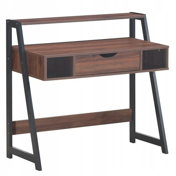 Biurko industrialne z nadstawką