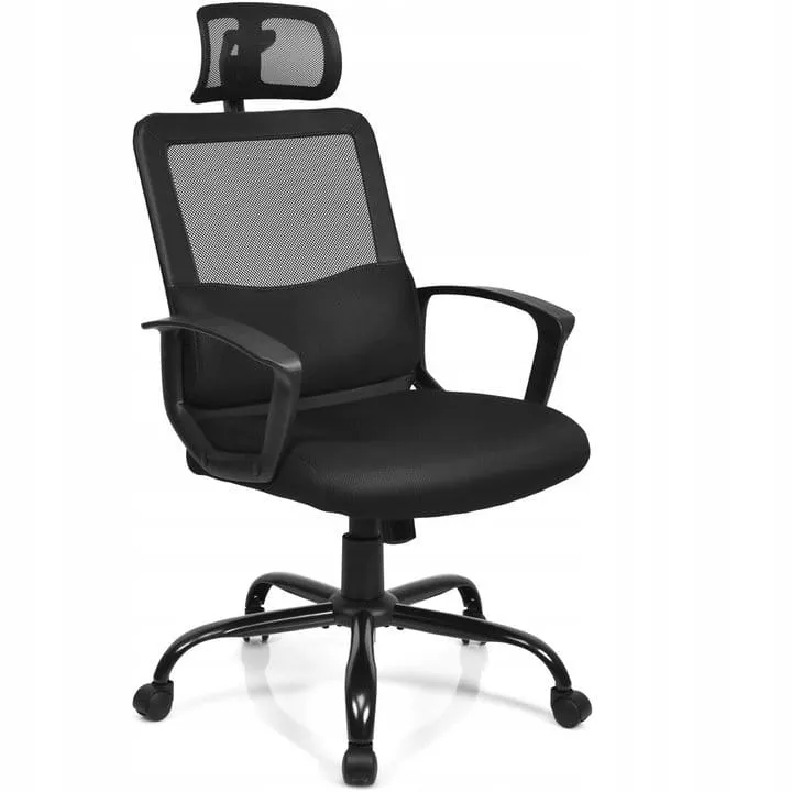 Fotel biurowy z zagłówkiem