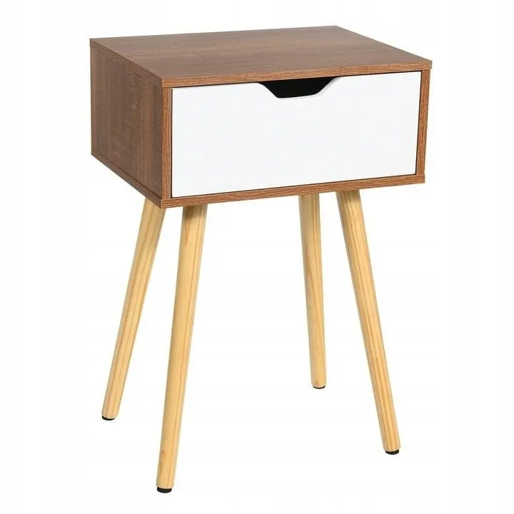 Szafka nocna z szufladą styl skandynawski