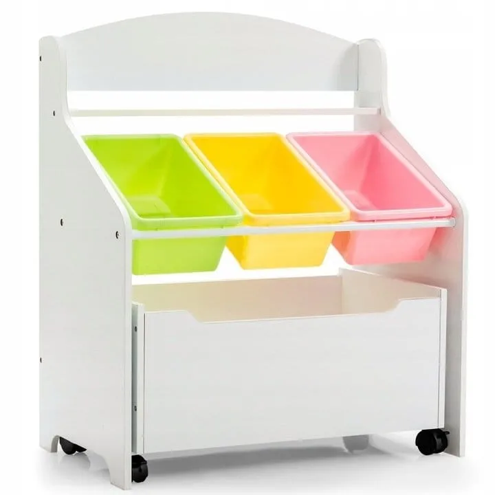 Regał organizer na zabawki dla dzieci