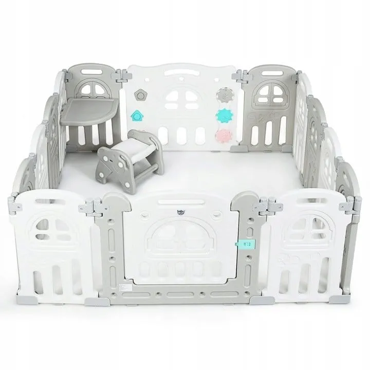 Modułowe ogrodzenie dla dzieci z bramką bezpieczeństwa