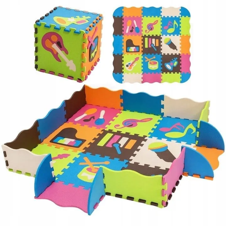 Mata piankowa edukacyjna puzzle 50 szt. 119x119cm