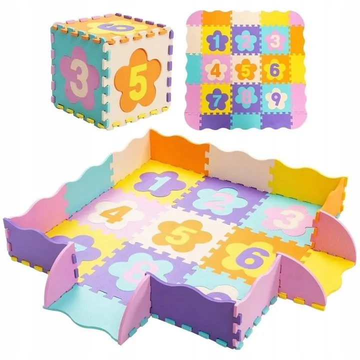 Mata piankowa edukacyjna puzzle 50 szt. 119x119cm