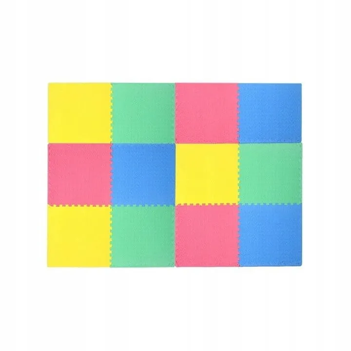 Mata piankowa edukacyjna puzzle 12 szt. 244x185cm