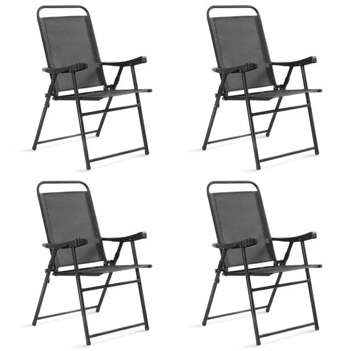 Krzesła ogrodowe składane zestaw 4 szt.