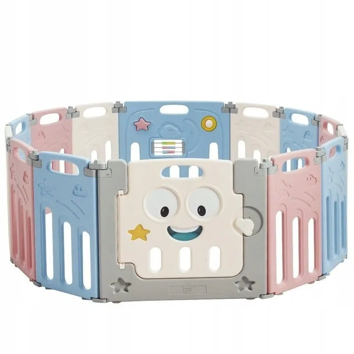 Modułowe ogrodzenie dla dzieci z bramką bezpieczeństwa