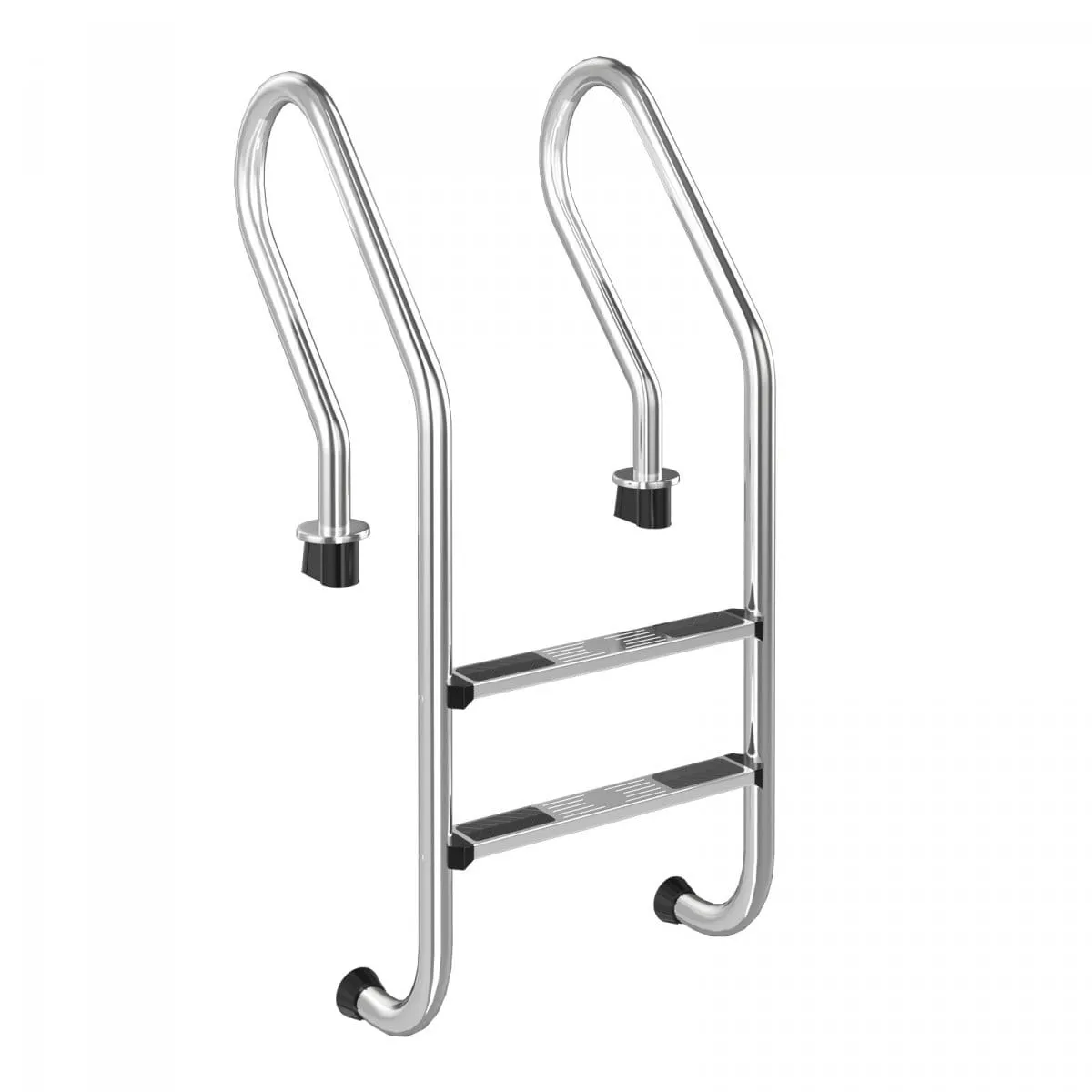 Stalowa drabinka basenowa z poręczą