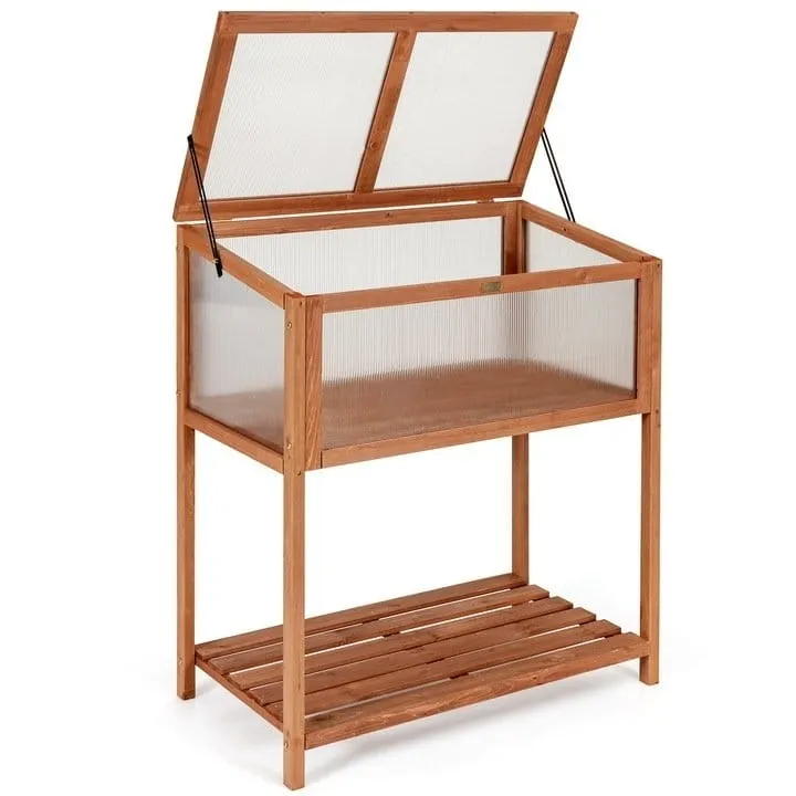 Przenośna drewniana szklarnia ogrodowa