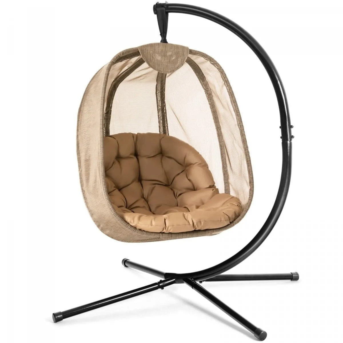 Fotel ogrodowy wiszący bujany kokon