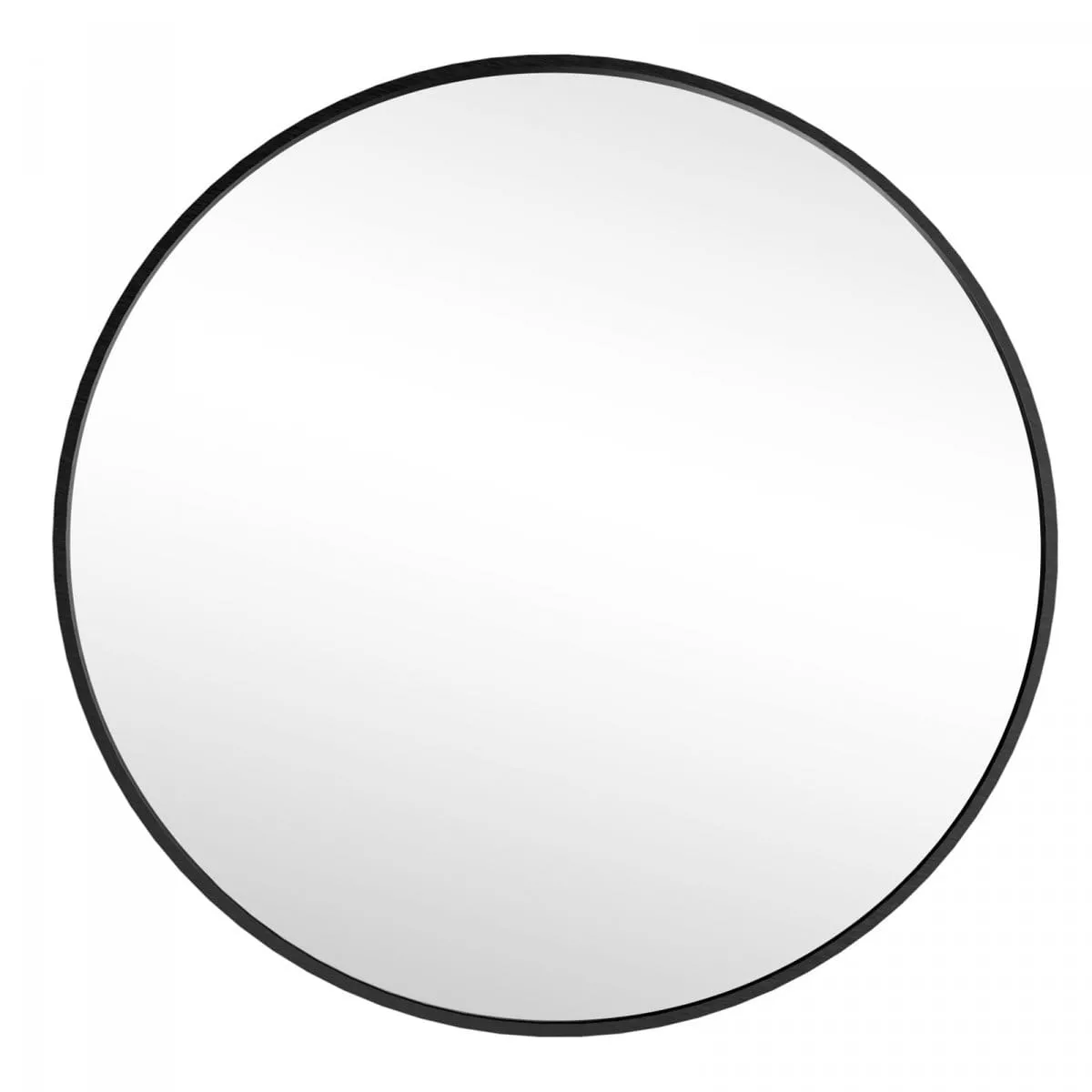 Okrągłe lustro dekoracyjne z metalową ramą