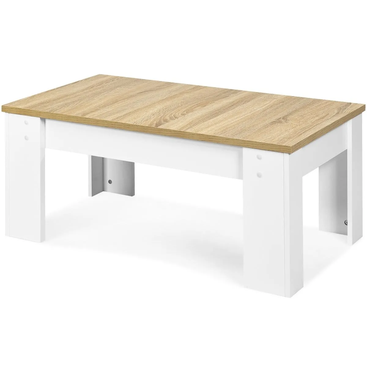 Stolik kawowy z podnoszonym wysuwanym blatem