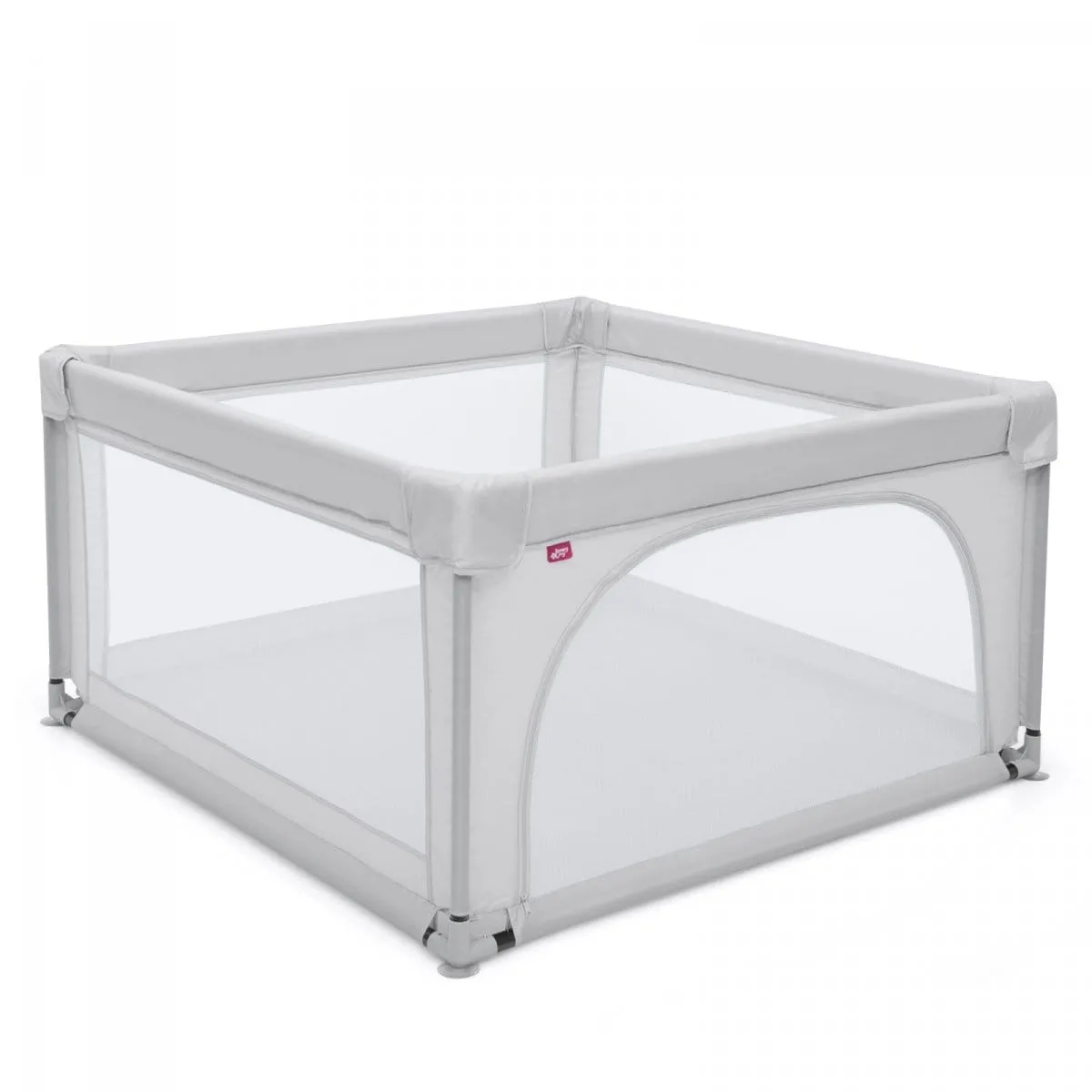 Kojec dla dzieci z siatkowym wejściem na zamek błyskawiczny