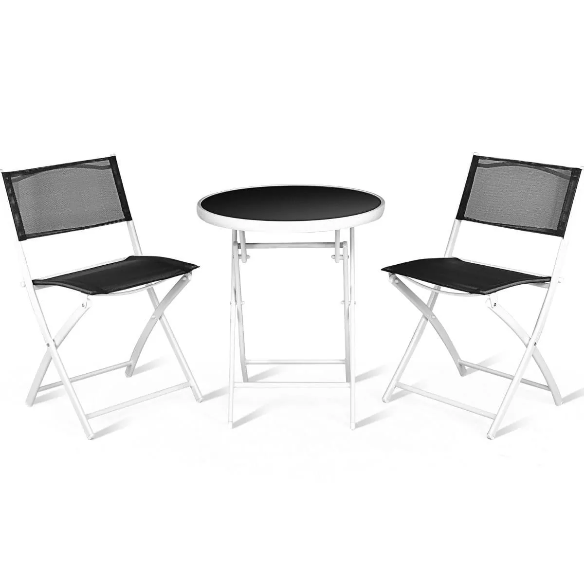 Stół i 2 krzesła zestaw do kuchni ogrodu