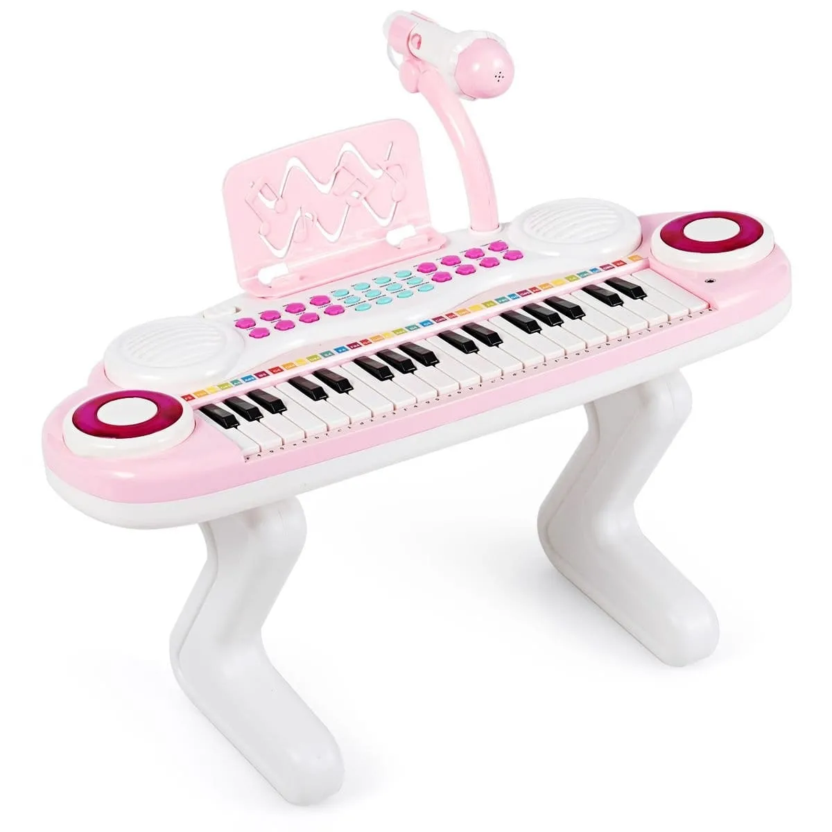 Pianino dla dzieci z mikrofonem i muzyką