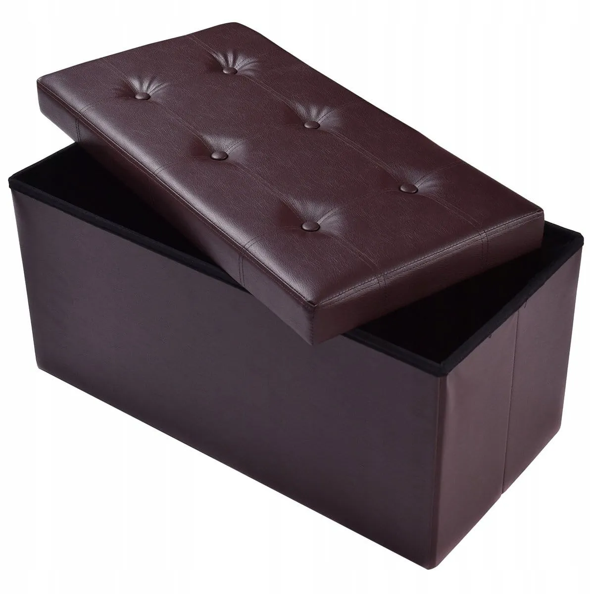 Składana pufa ze schowkiem