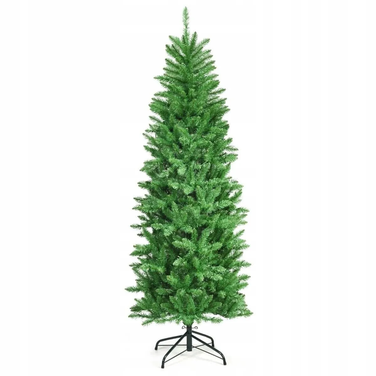 Świąteczna choinka z metalową podstawką i światłami LED 180 cm