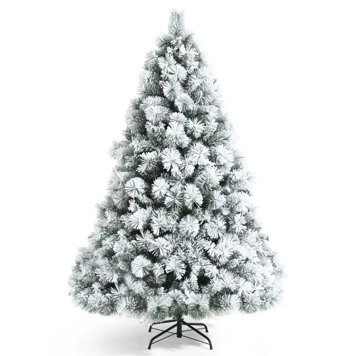 Ośnieżona choinka z metalową podstawką 180 cm