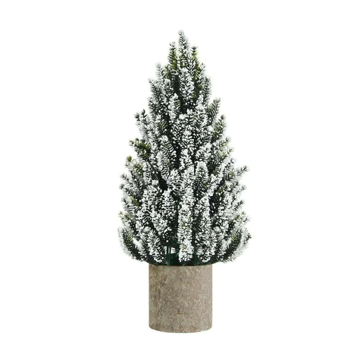 Mini choinka na biurko 47 cm przyprószona śniegiem