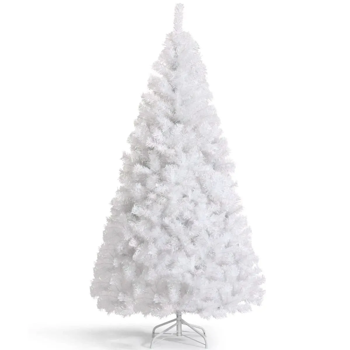 Sztuczna choinka biała ze stojakiem 150cm