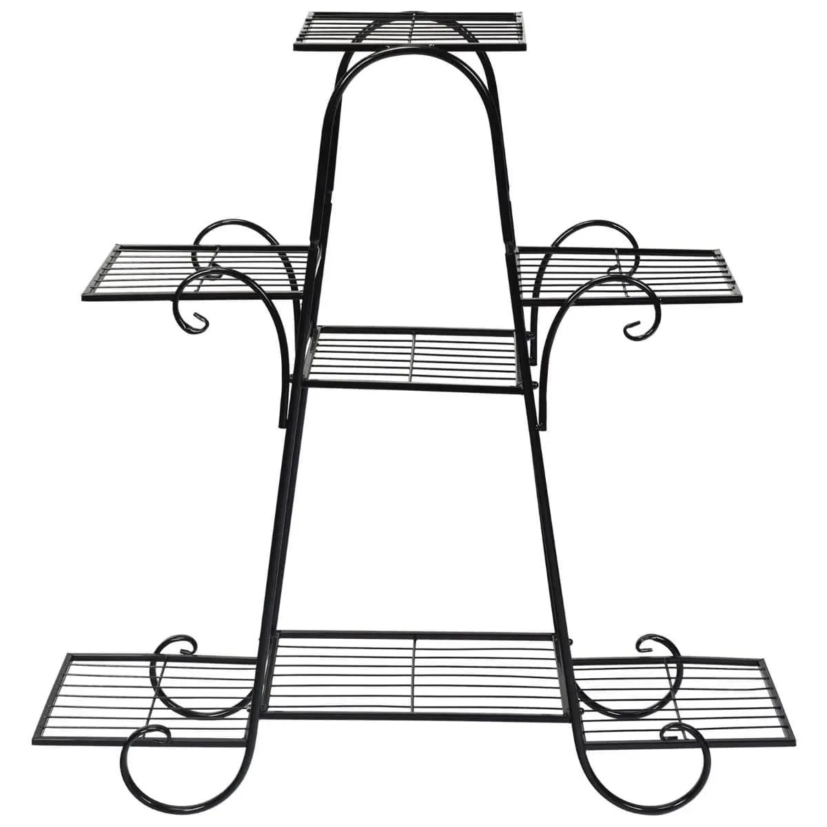 Metalowy stojak na rośliny z 7 półkami