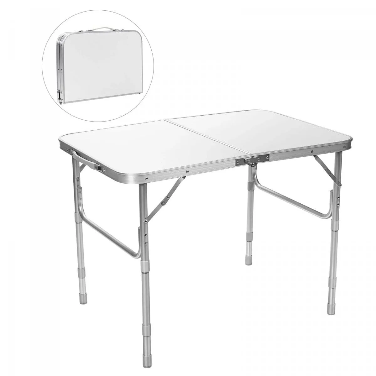 Składany stół ogrodowy cateringowy turystyczny regulowany 90 x 60 cm