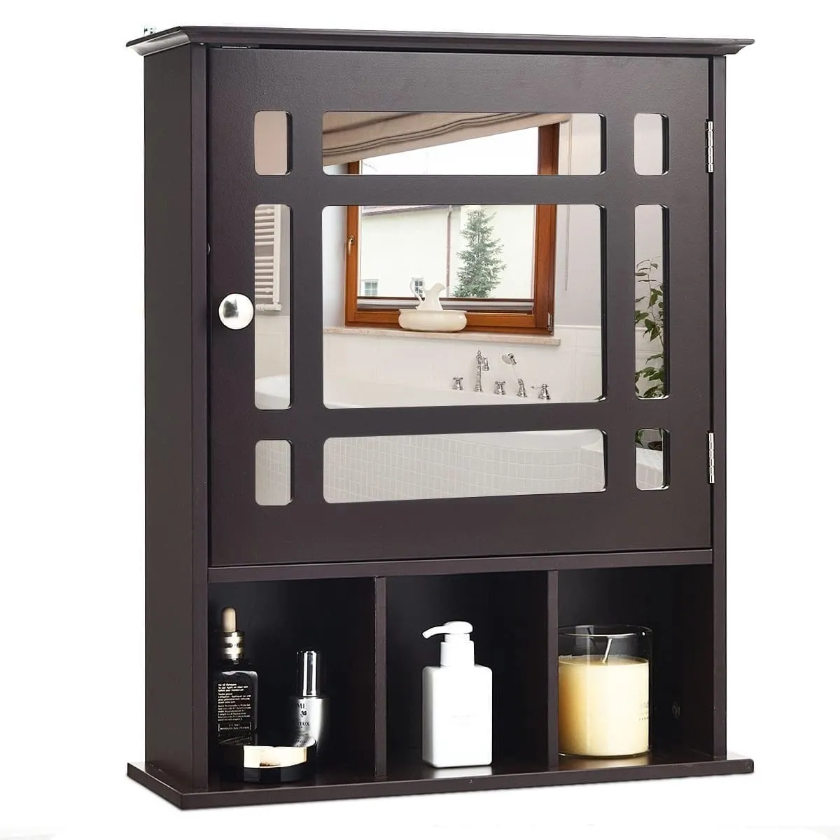 Uniwersalna szafka wisząca z lustrem