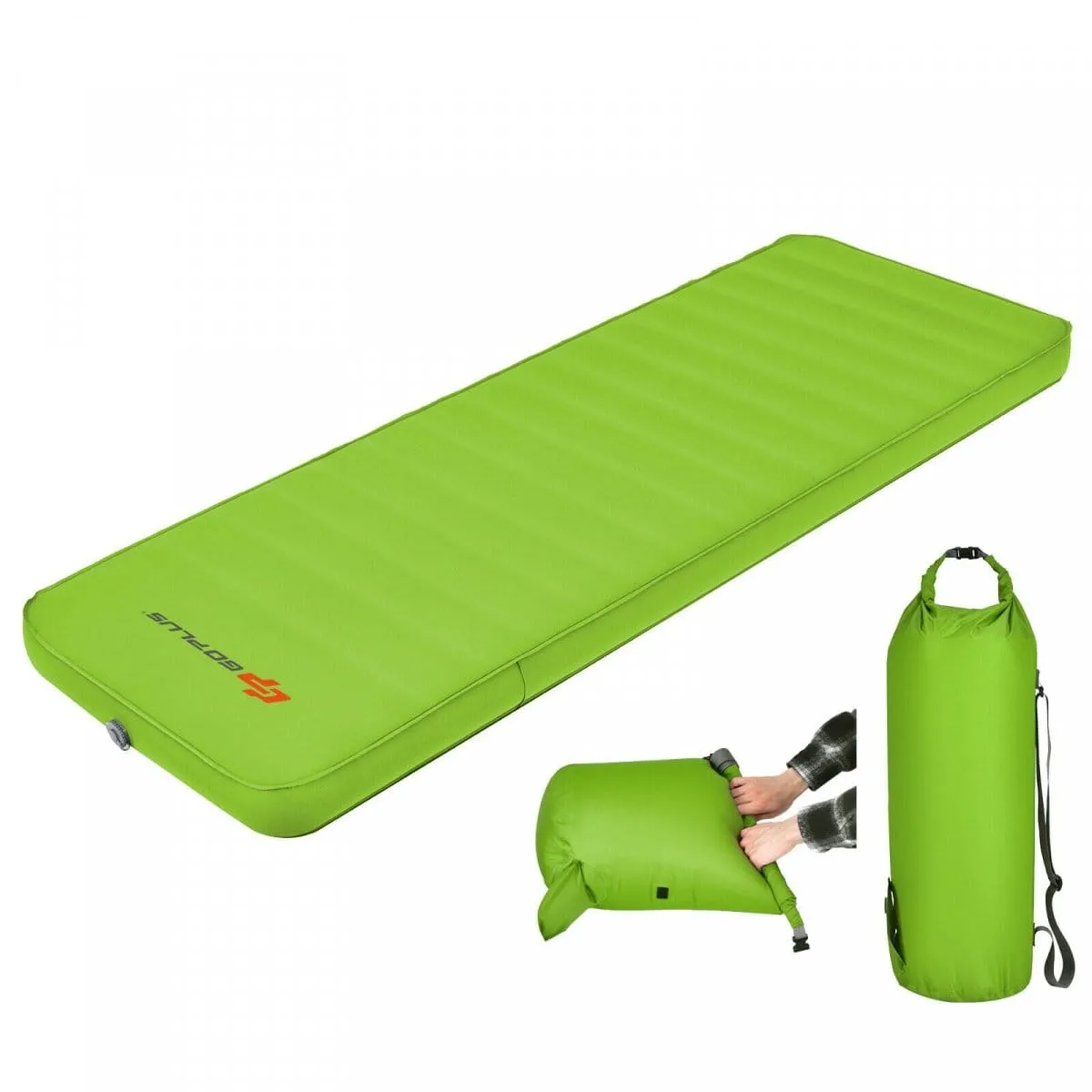 Składany materac turystyczny, 208 cm x 76 cm x 10 cm