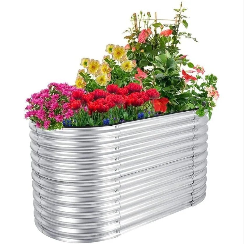 Metalowa rabata ogrodowa 178,5 x 88,5 x 60 cm