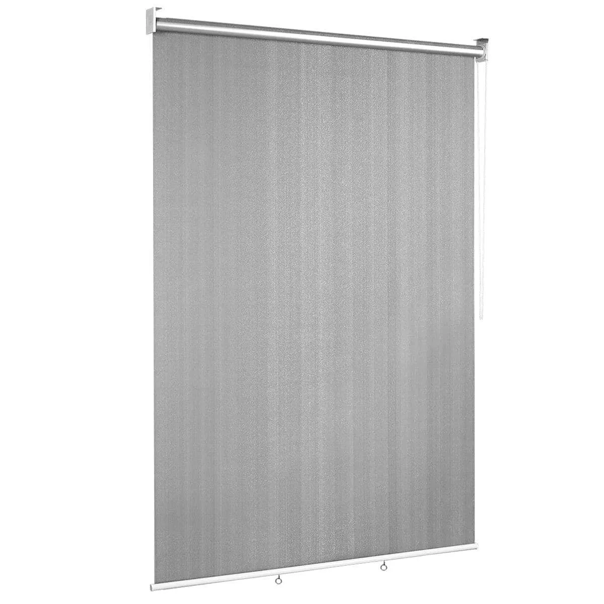 Markiza podwórkowa zwijana 121 x 181 cm Szara