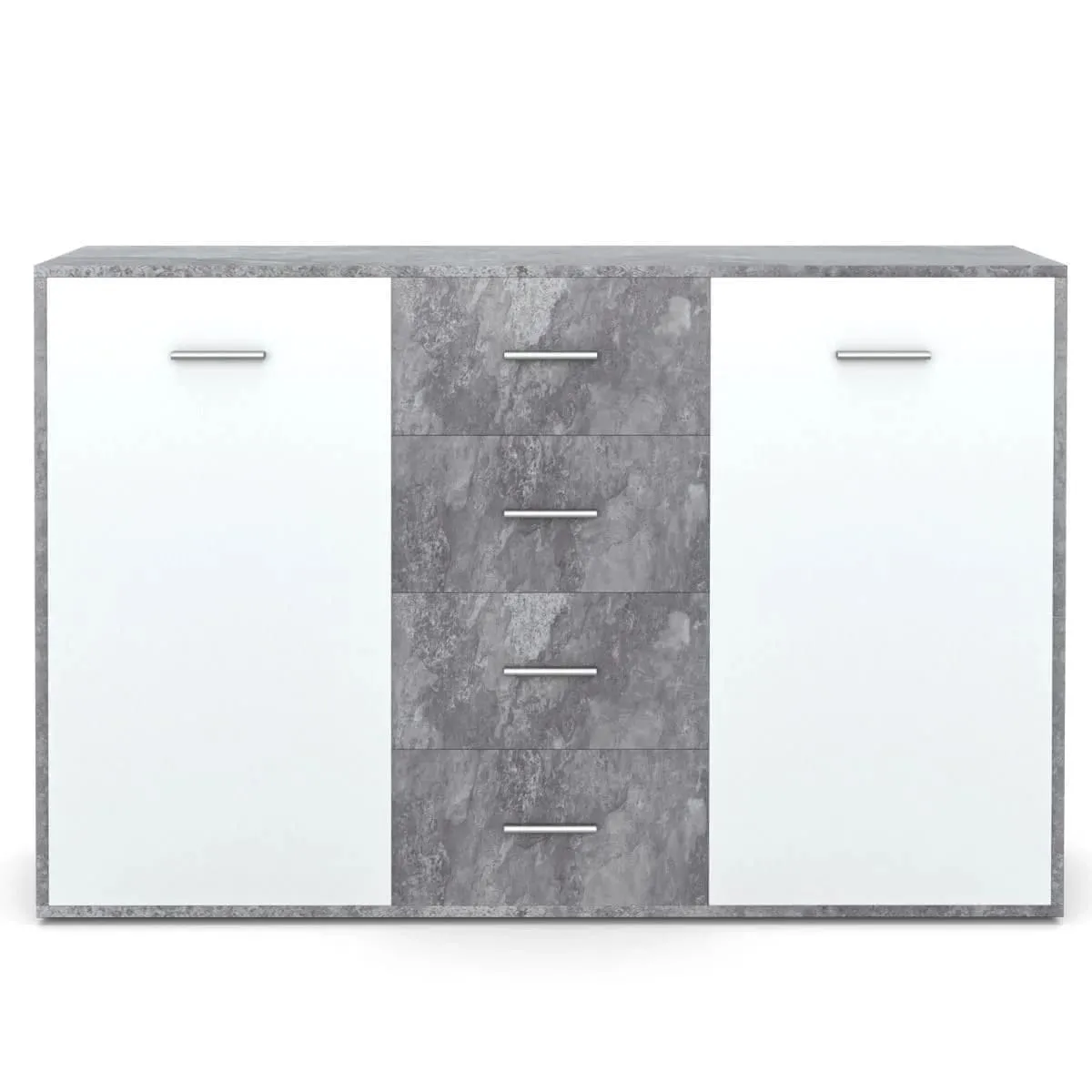 Drewniana komoda do salonu przedpokoju sypialni 123 x 34,5 x 82 cm