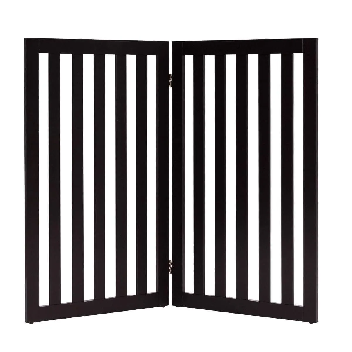 Składana bramka drewniana z 2 panelami 101 x 1,5 x 89 cm