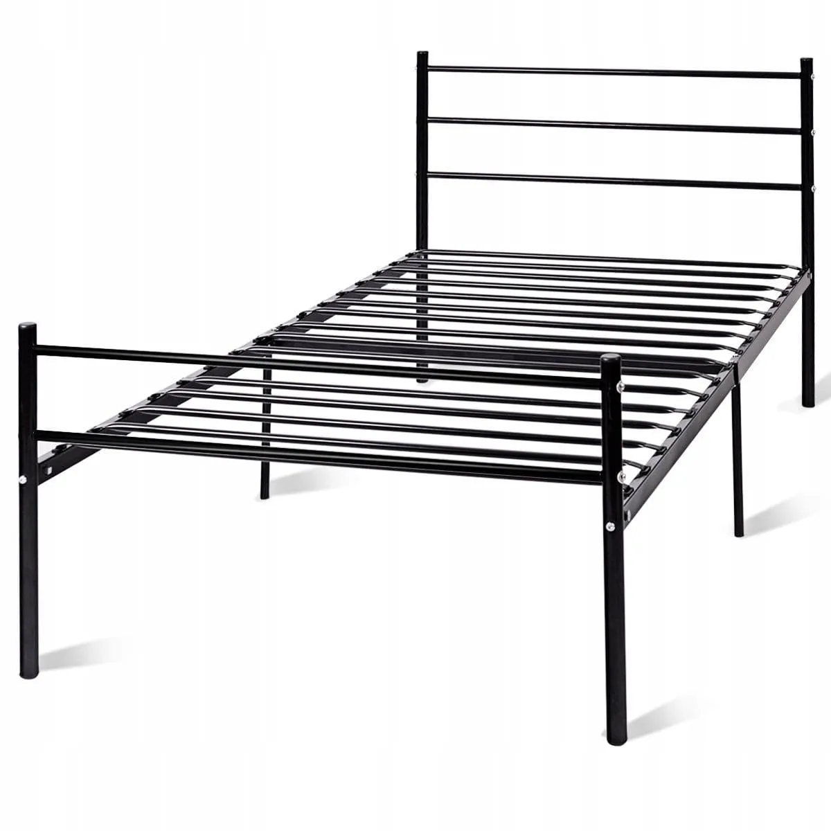Metalowa rama łóżka ze stelażem 196x102cm