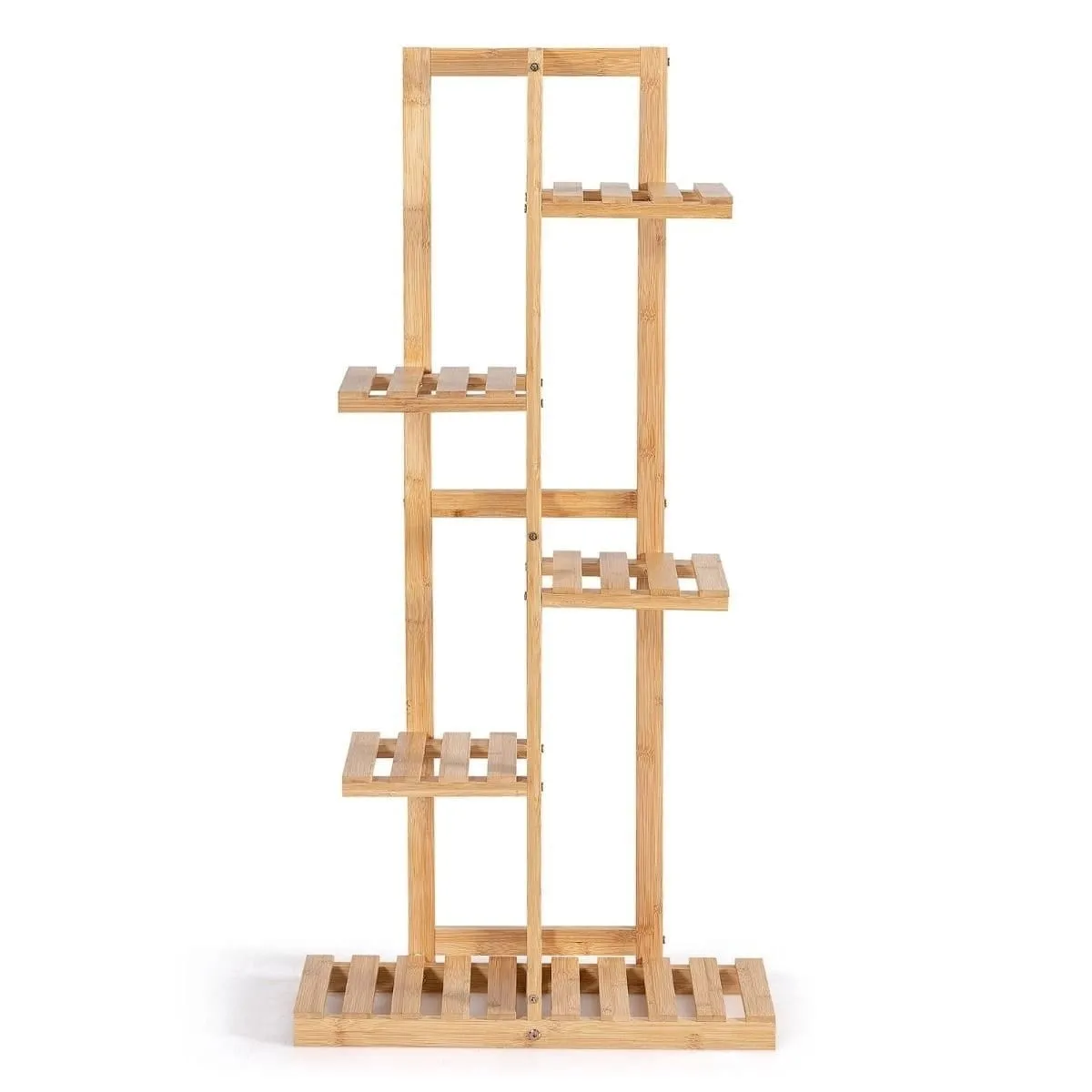 Drewniany kwietnik na rośliny z 5 poziomami