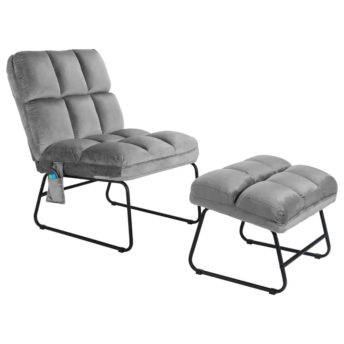 Fotel masujący z podnóżkiem