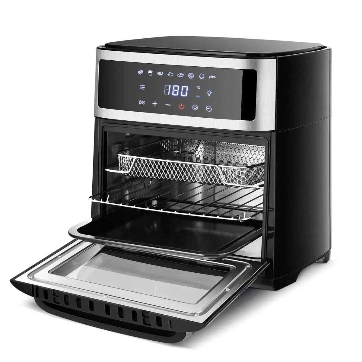 Mini piekarnik elektryczny z frytkownicą 31 x 34,5 x 35 cm