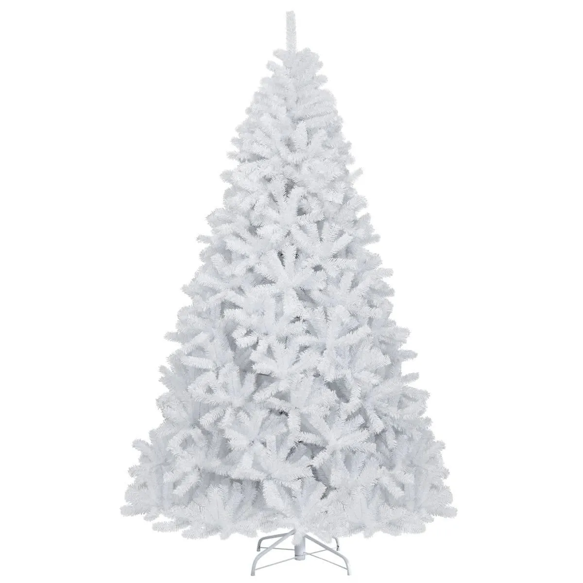 Ośnieżona choinka z metalową podstawą 225 cm