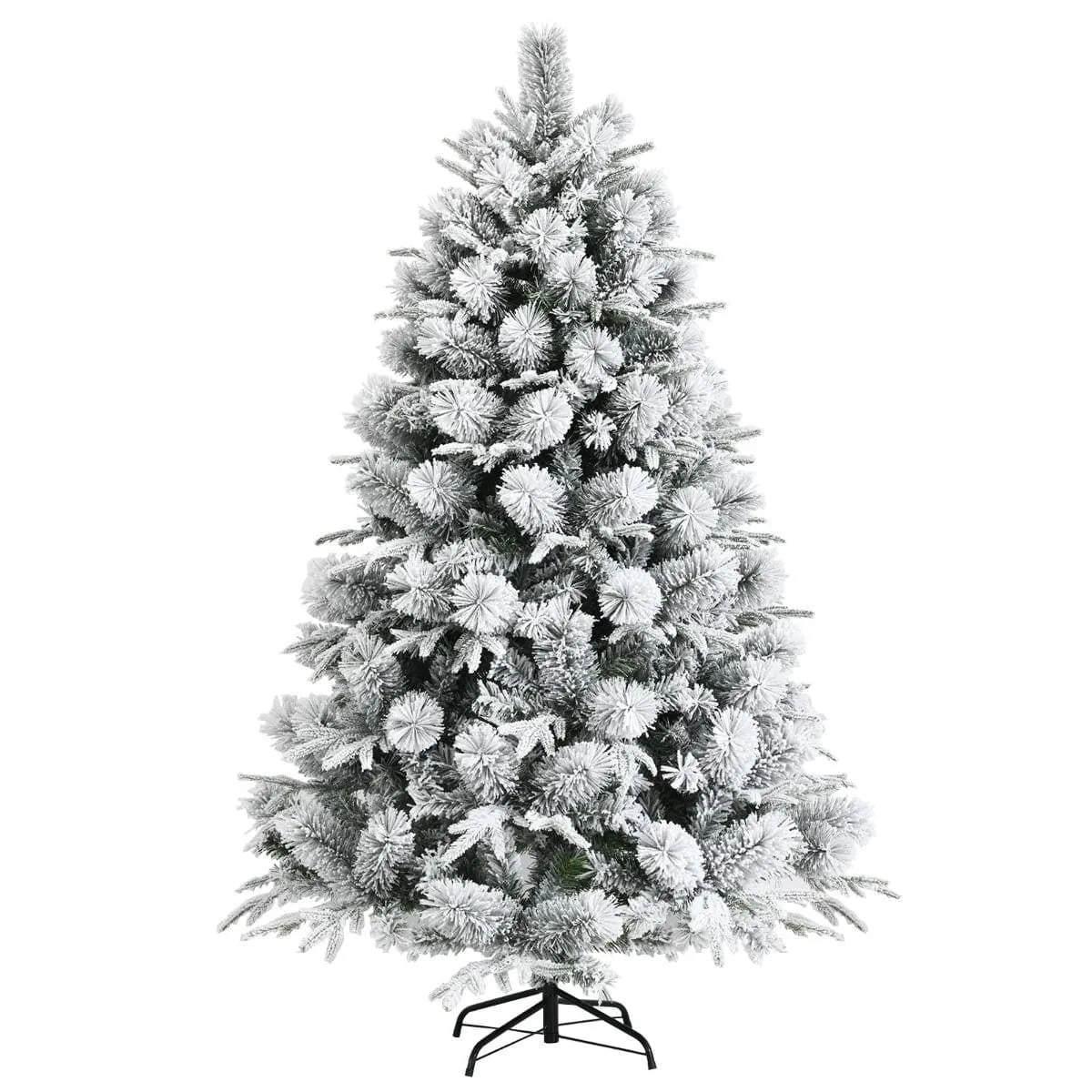 Śnieżna sztuczna choinka z sosnowymi igiełkami 180 cm