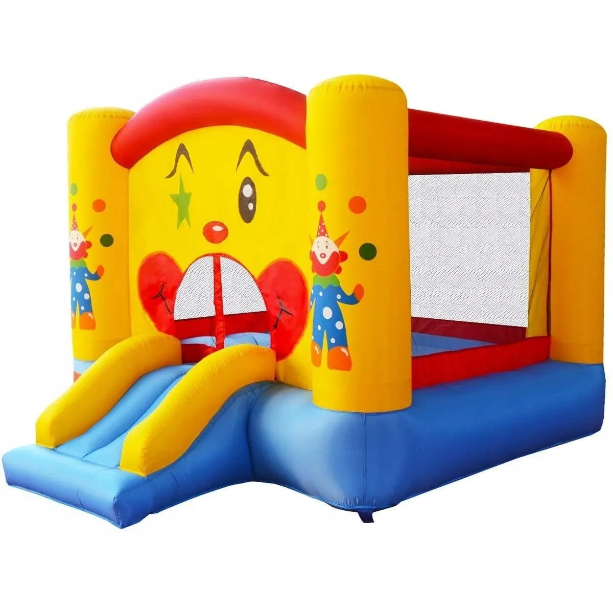 Dmuchany zamek trampolina ze zjeżdżalnią