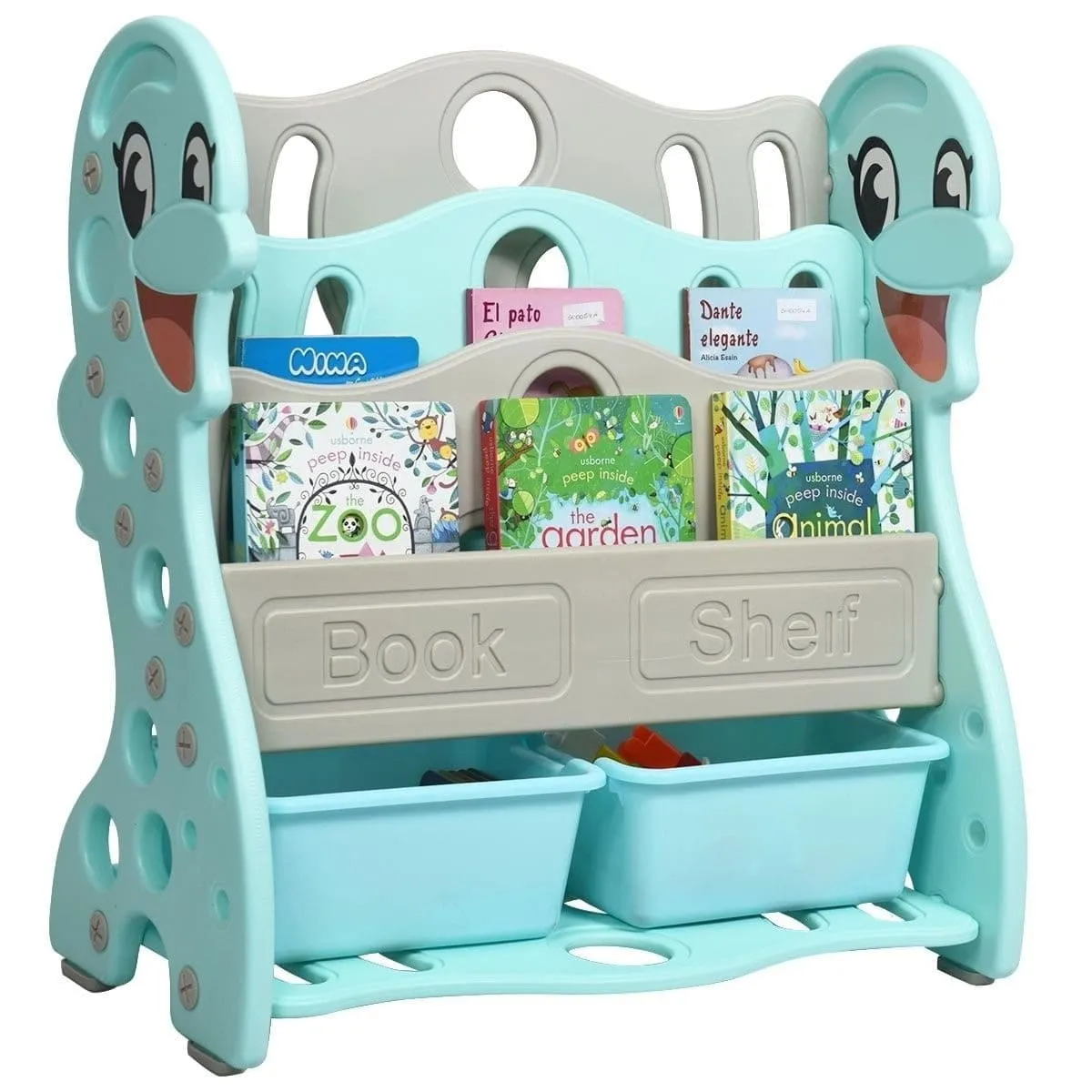 Regał dziecięcy z półkami 68,5 x 64,5 x 30,5 cm